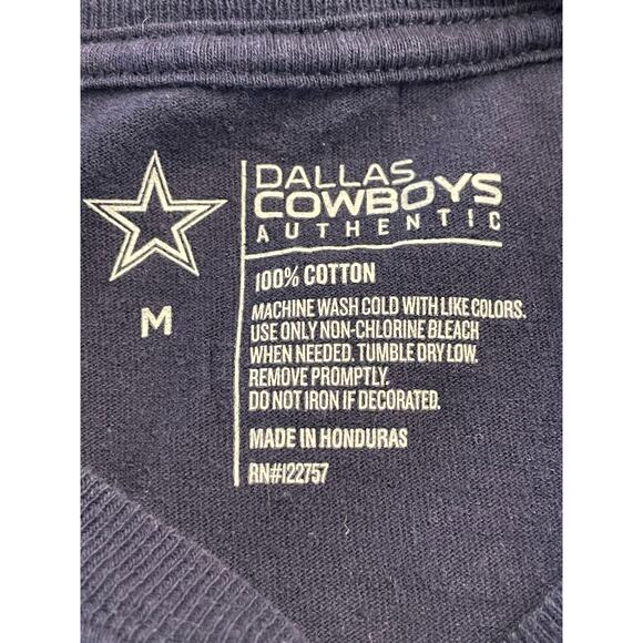 Dallas Cowboys Authentic Leighton Vander Esch "HOWL" tee M 100% Cotton - Picture 4 of 4